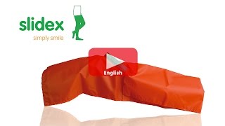 Arion SlideX extension aid to put on medical compression thigh stockings EN video instructions [upl. by Brandais]