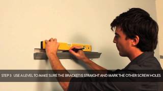 HOW TO fixing a Duraline rail to your wall  English [upl. by Nednal399]