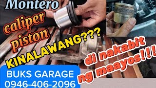 Caliper Piston Stuck up Anong dahilan ® Mali ang pagkabit ® Mitsubishi Montero diytips [upl. by Lerret]