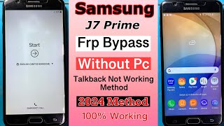 SAMSUNG J7 Prime Frp Bypass Without Pc  SAMSUNG Galaxy J7 Prime Frp Bypass New Method 2024 [upl. by Ahtael147]