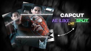 How to make Ae like line Split on CAPCUT [upl. by Dyche]