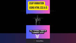 🎬 Master GSAP Animation Transform Your Web Design with HTML CSS amp JS 🚀 [upl. by Michale]