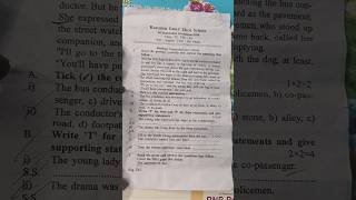 💯 Class 9 English 1st Unit Test question paper 2024 😀Class ix english 1st summative exam 2024 short [upl. by Ardnasxela176]