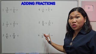 ADDING FRACTIONS [upl. by Eisnil]