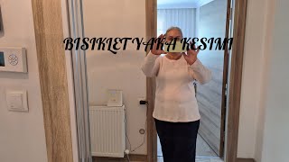 BİSİKLET YAKA PENYE BULIZ KESIMI DİKİMİ [upl. by Yddur]