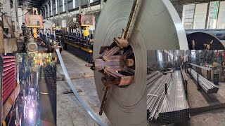 देखिए SS का पाइप कैसे बनता है।😱Stainless steel tube Manufacturing Process [upl. by Tnattirb20]