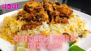 fried chicken biryani  Chicken Fry Piece Biryani  Authentic Andhra Biryani [upl. by Ynamreg]