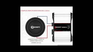 SHORTS  EJEMPLOS DE USOS AMPLIFICADORES TARAMPS MD12001  VERSION 2OHMIOS [upl. by Aikat]