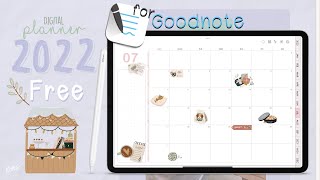 2022 Digital Planner  Free  Hyperlink for GoodNote  Weekly planner [upl. by Nathanael]
