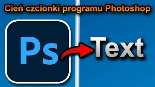 Photoshop Dodaj cień czcionki 2024 szybko i łatwo  Photoshop Dodaj cień tekstu [upl. by Alviani]