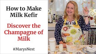 How to Make Milk Kefir  A Probiotics Rich Fermented Drink for Good Gut Health [upl. by Nnaeitak]