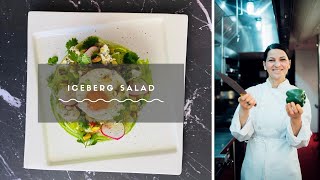 Iceberg Salad With Creamy Pistachio Dressing Recipe  Chef Maryam Ghargharechi [upl. by Assenev]