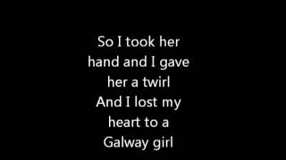 Steve Earle  The Galway Girl LYRICS VIDEO [upl. by Ainek104]