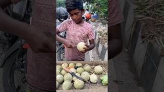 12 Year Old Poor Boy Selling Mouthwatering Masala Wood apple shorts short shortvideo shortsvideo [upl. by Walburga482]