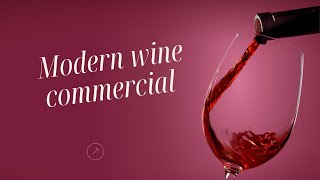 Modern Wine Commercial 2024  Cronier Wine [upl. by Marl20]