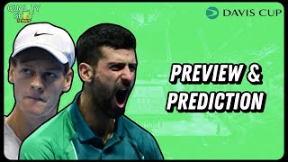 🎾PREVIEW Djokovic vs Sinner Davis Cup 2023 Semi Finals [upl. by Nelad]