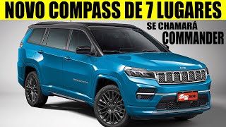 NOVO SUV JEEP COMMANDER DE 7 LUGARES SERÁ MAIS ECONÔMICO DO QUE O COMPASS [upl. by Notyalc]