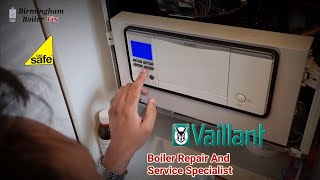 Vaillant ecotec faulty no hot water and heating PCB needed replacing UK Birmingham boiler repair [upl. by Ellerihs650]