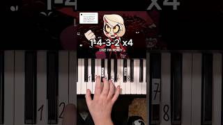 Ready for this Hazbin Hotel Piano Tutorial shorts [upl. by Adrahs]