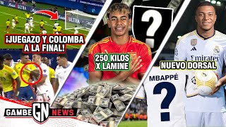 ¡COLOMBIA A LA FINAL¡GOLAZO ROJA Y🇨🇴 lLa VERDAD de 250MDE X YAMAL🤑OFICIAL NUEVO DORSAL MBAPPÉ [upl. by Sturges]