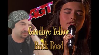 ANGELINA JORDAN Yellow brick road REACTION [upl. by Ettenom]