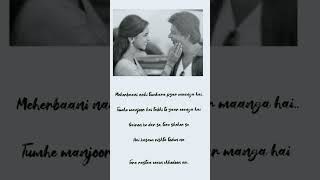 meherbani nahi tumhara pyar maanga hai lyrics sharukhkhan lovers love lyricslove [upl. by Pubilis]