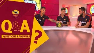 QampA Lo Pellegrini El Shaarawy and Cristante interview each other [upl. by Kcerred]