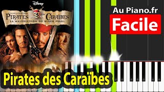 Pirates des Caraïbes Piano FACILE au pianofr [upl. by Rosemarie]