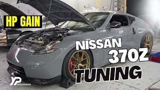 Nissan 370Z Tuning on Dyno  Nissan Z ECUTEK Tuning  Tuned by Ahmad Issa  YPerformance Garage [upl. by Golanka]