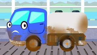 Water Tanker  Car Wash  Kids Video  Street Vehicle [upl. by Leynad]