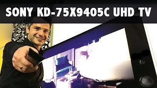 Sony KD75X9405C UHD  4K Fernseher im Test  Seriengerät [upl. by Ybanrab]