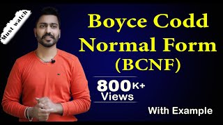 Lec26 Boyce Codd Normal Form BCNF DBMS Normalization with best examples [upl. by Shama130]