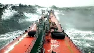 Ships CAUGHT in MASSIVE Storms [upl. by Atikihc]