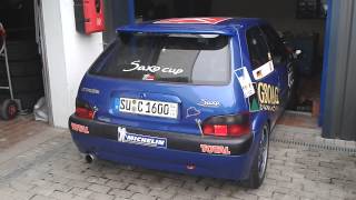 Saxo VTS 16v CUP Dyno Test Run [upl. by Nalepka377]