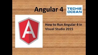 How To Run Angular 4 in Visual Studio [upl. by Teews]