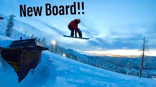 Testing New Lago Snowboard quotThe Shred Stickquot at Boreal Tahoe [upl. by Abisha]