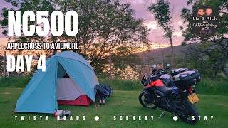 NC500 Motocamping Tour Day 4 Applecross to Aviemore [upl. by Rasure]