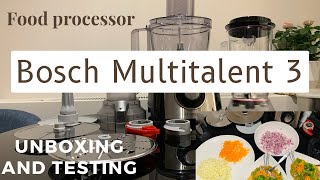 Bosch MultiTalent 3 Food Processor  Unboxing and Testing  London  links in description [upl. by Letisha714]