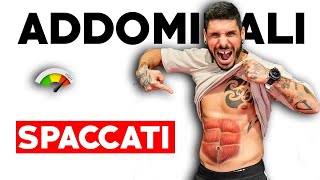 ADDOMINALI DISTRUTTI IN 8 MINUTI  scheda completa [upl. by Virgy]