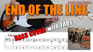 quotEnd Of The Linequot by Traveling Wilburys 🎸 Bass Cover with Play Along TABs 🎵 [upl. by Rai]