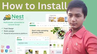 How to Install Nest  Multivendor Organic amp Grocery Laravel eCommerce [upl. by Neivad]