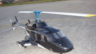 Airwolf by HeliArtist 450 Size Scale FLYBARLESS [upl. by Aivan]