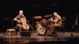 Industrial Groove by Stijn Kuppens  live version with flute drums and dance [upl. by Demakis]