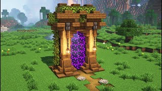 Minecraft Nether Portal Design  Tutorial [upl. by Jezreel]