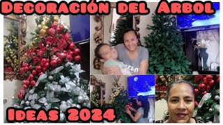 Decoración Arbol Navideño 2024navidadrojodoradoplata [upl. by Courtund]