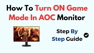 How To Turn ON Game Mode In AOC Monitor [upl. by Etnomal]