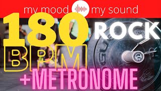 ROCK Music 1h  METRONOME for Running and Working out 180 BPM  HIGH INTENSITY 38 [upl. by Timrek]