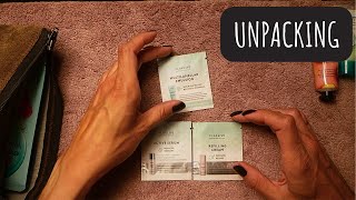 ASMR Unpacking Crinkly face products  soft spoken [upl. by Madonna]