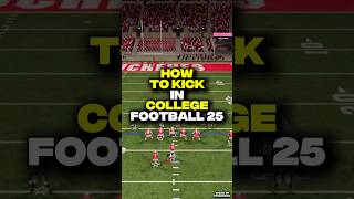 HOW TO KICK COLLEGE FOOTBALL 25 [upl. by Sokairyk]