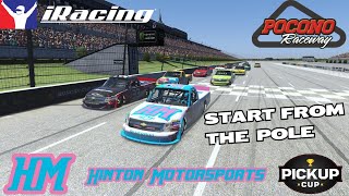 iRacing Race 479 Pickup Cup At Pocono  Start from the pole [upl. by Oilisab]